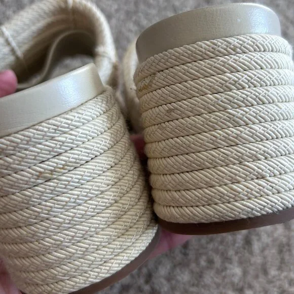 Vince Margo Cord Platform Slide Sandals – Cream SZ 6.5 - Picture 7 of 9